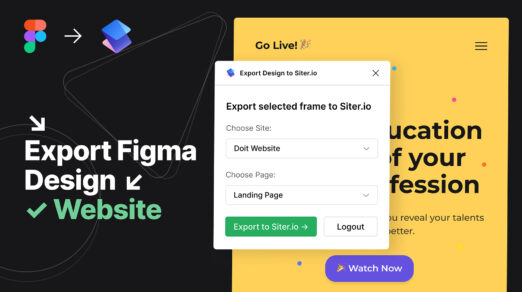 How to Export Designs from Figma to Siter.io