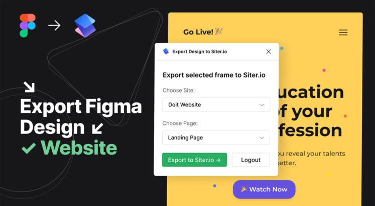 How to Export Designs from Figma to Siter.io Website