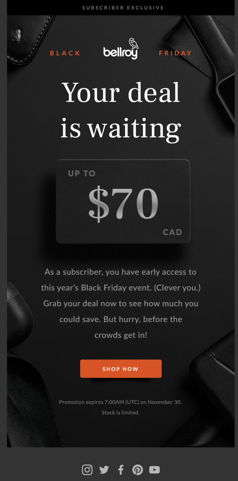 17 Black Friday Email Newsletter Ideas & Real-Life Examples