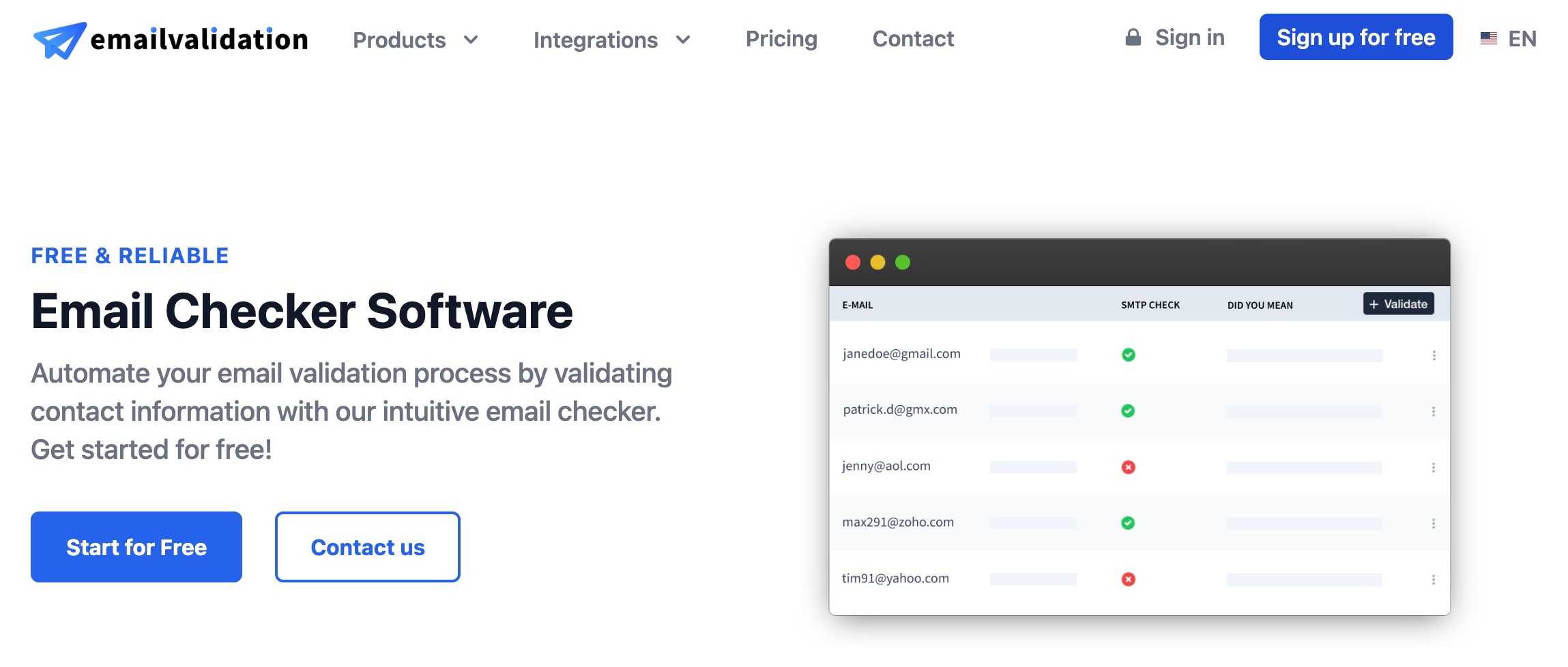 Emailvalidation.io - Has Everything You Need in Email Checker Software