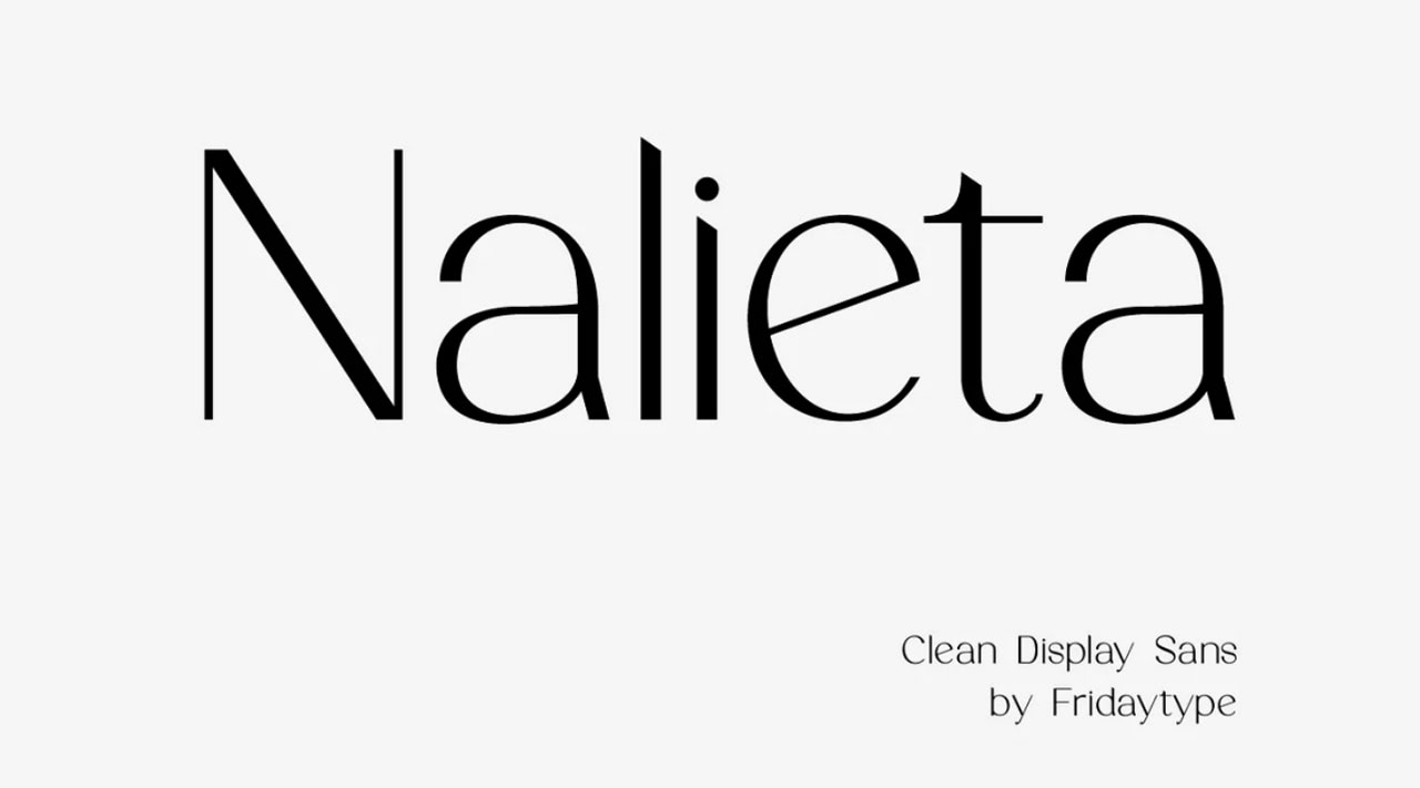 Nalieta Clean Display Sans