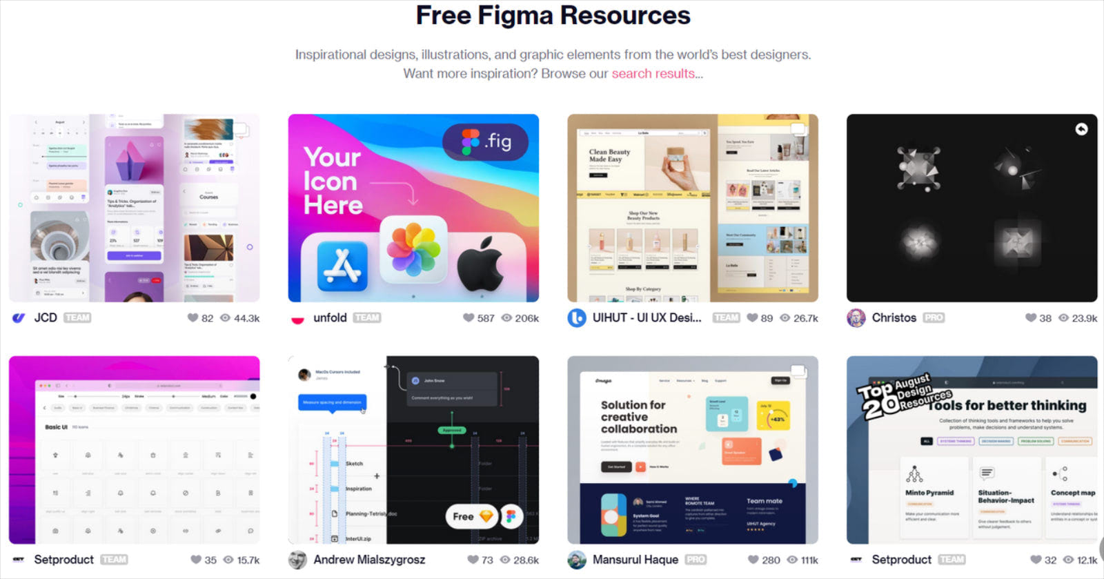 Free Figma Resource on Dribbble
