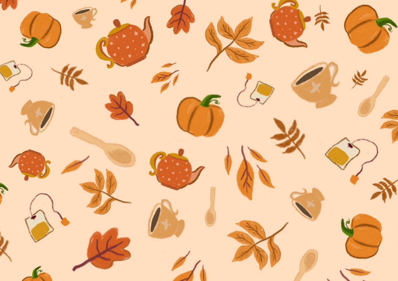Autumn pattern by Rachel Yeo