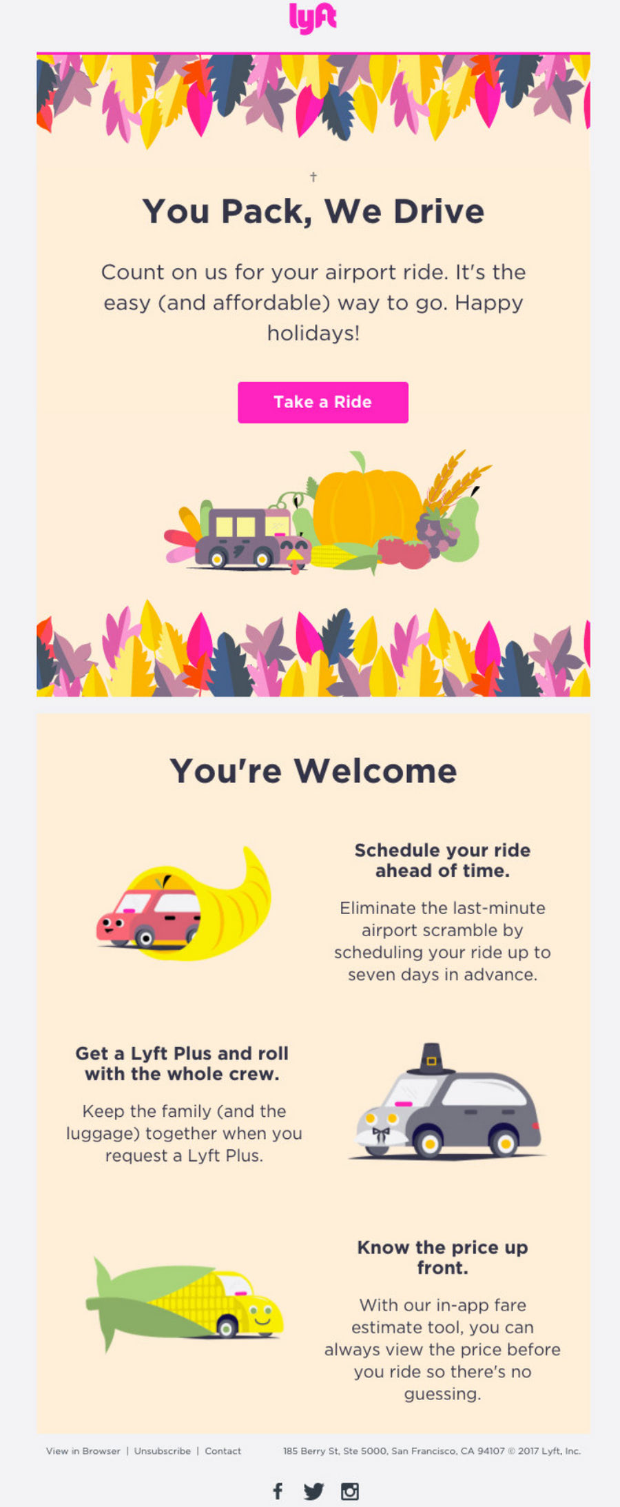 Email from Lyft