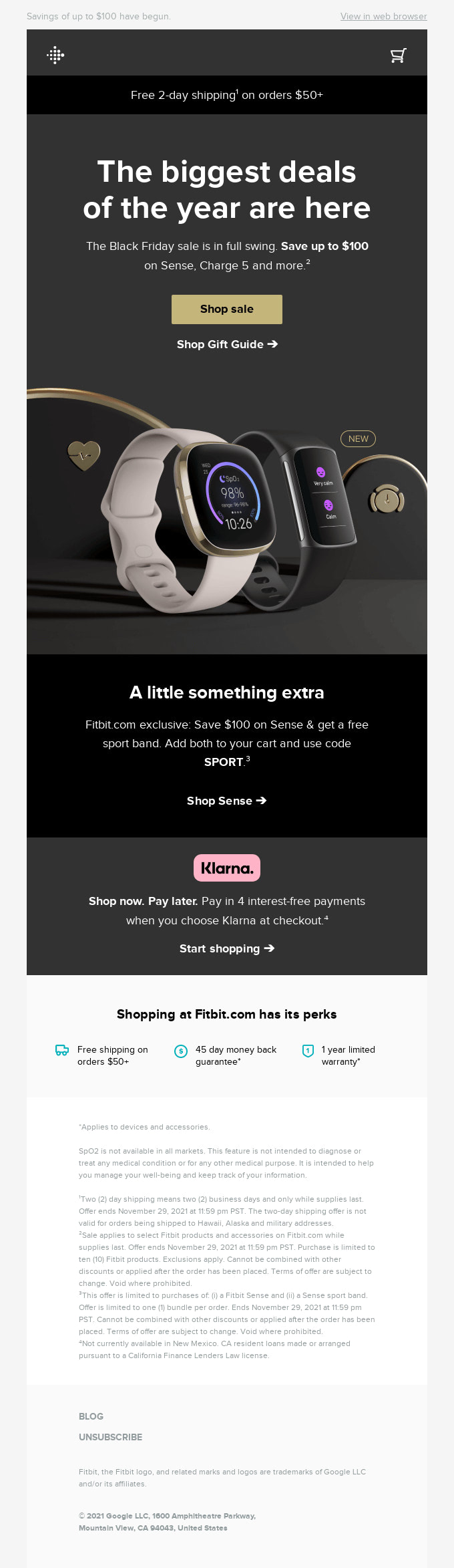 Email from Fitbit