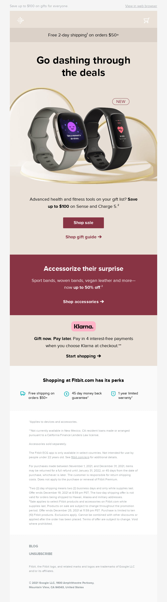 Email from Fitbit