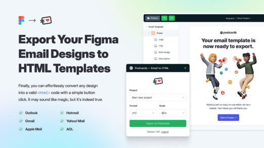 Figma Email Template to HTML Plugin: How Postcards Streamlines Email Design