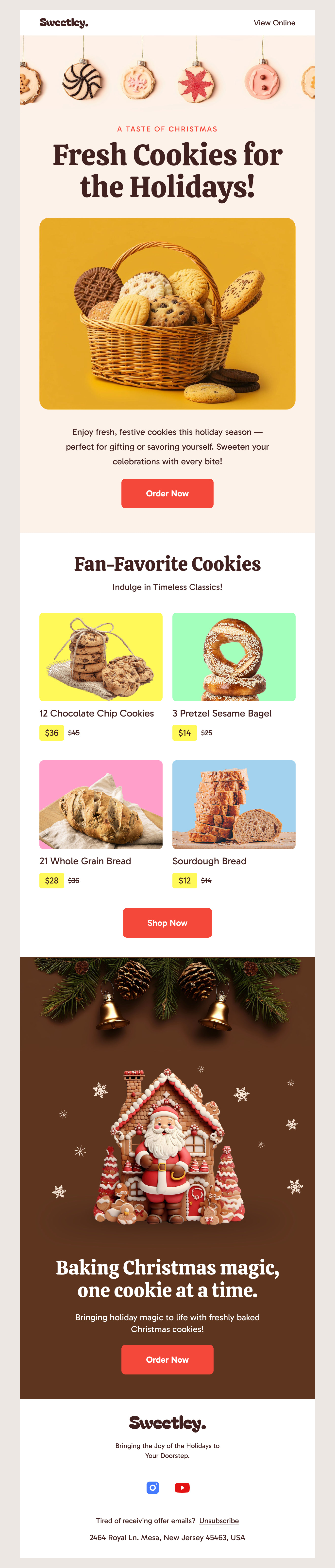 Sweetley - Email Template