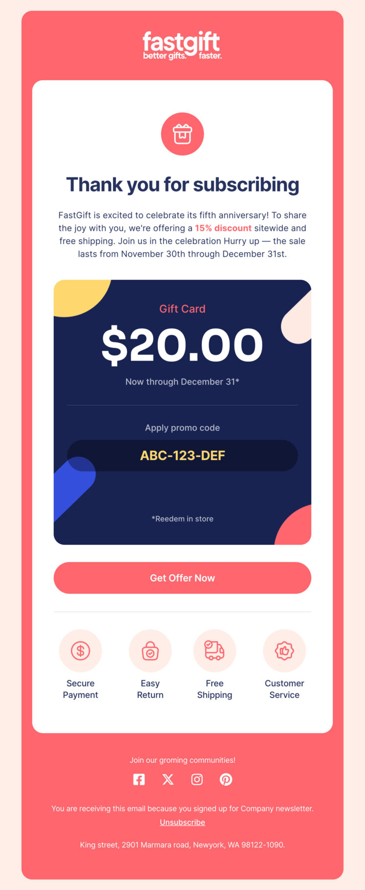 Free HTML Email Templates by Designmodo