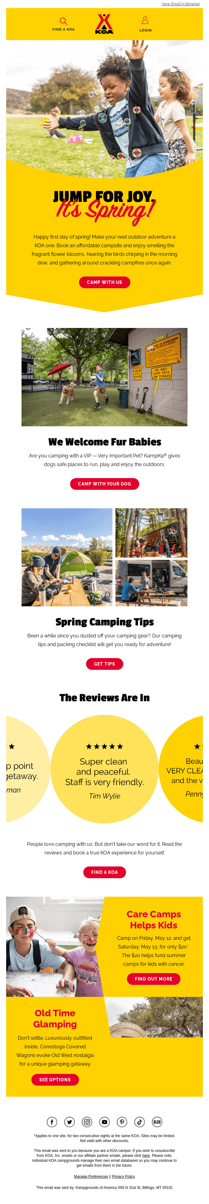 March Email Newsletter Examples