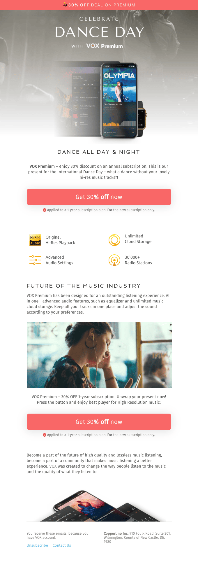 dance day email newsletter