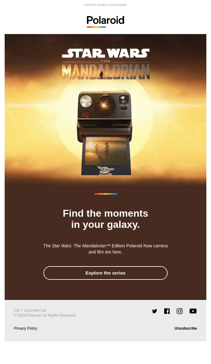 Email from Polaroid