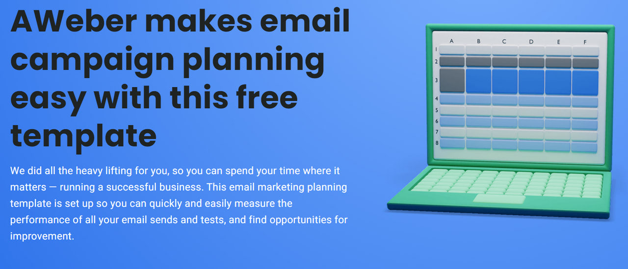 Email Marketing Plan Template by Aweber