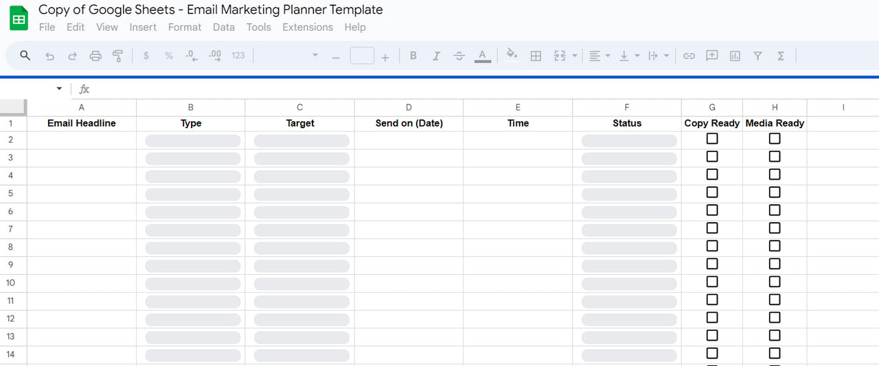 Email Marketing Plan Template by Fit Small Business