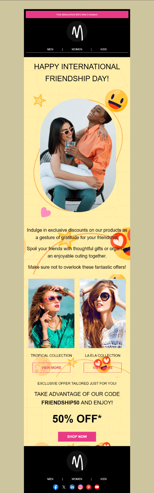 friends' day newsletter