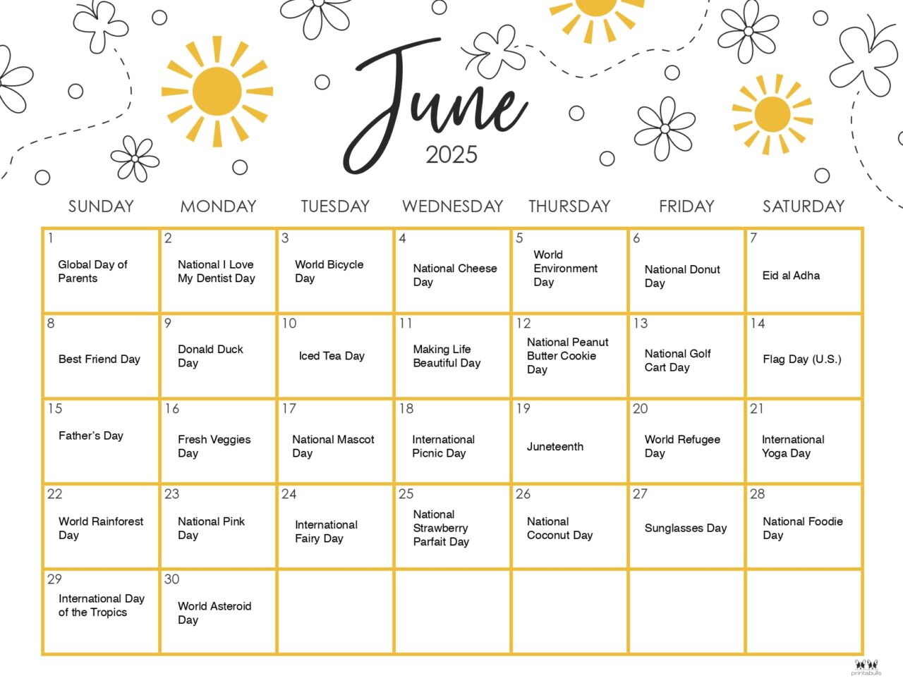 June marketing holiday calendar