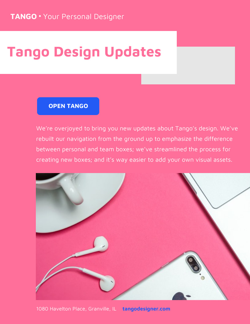 A newsletter example for Pink Day