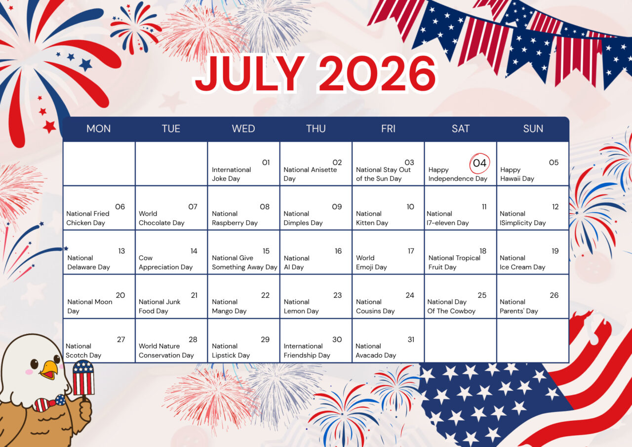 July 2026 marketing calendar