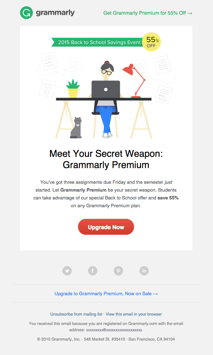 Email from Grammarly