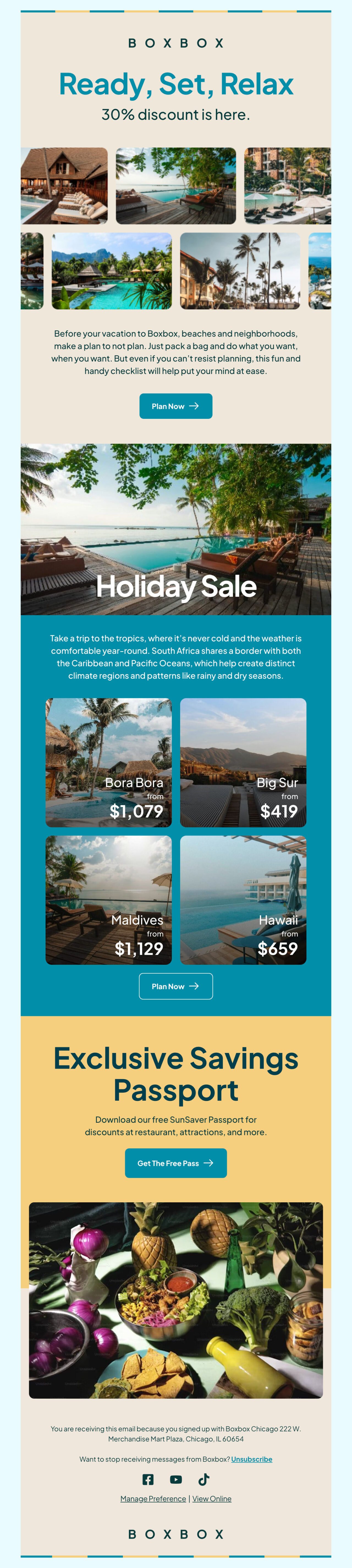 An email template example