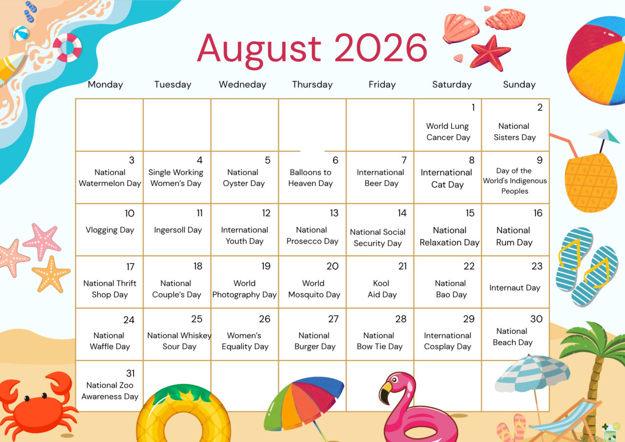 august marketing calendar