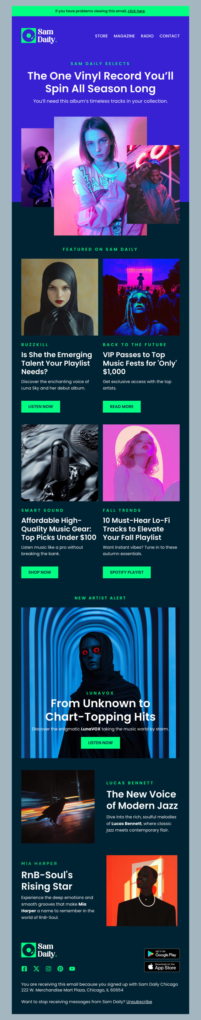 Free HTML Email Templates by Designmodo