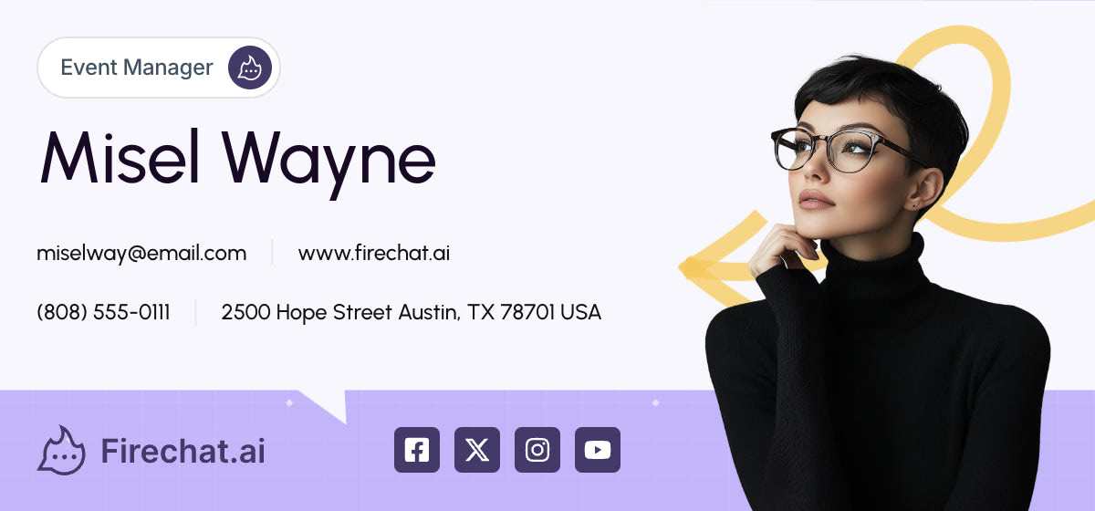Event Manager email signature example