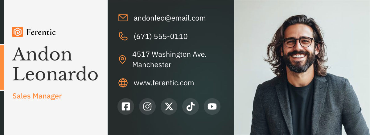 Email signature example for sales managers