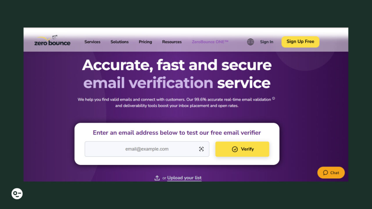 ZeroBounce, one of the best email checker & validation tools