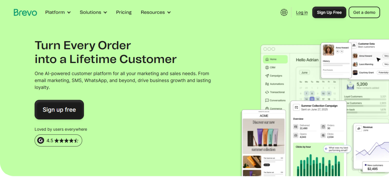 Brevo email marketing platform