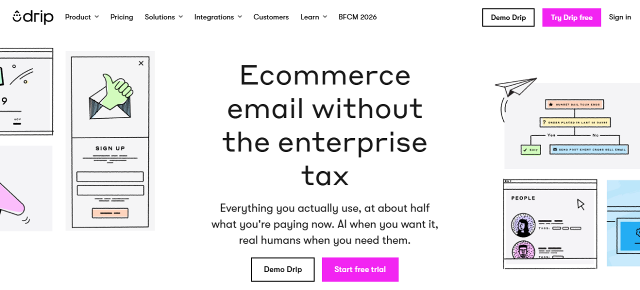 Drip email marketing platform