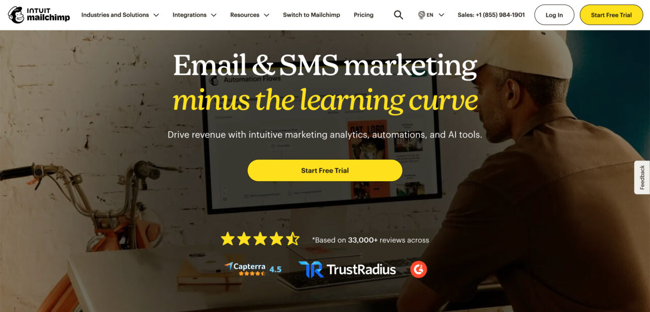 Mailchimp email marketing platform