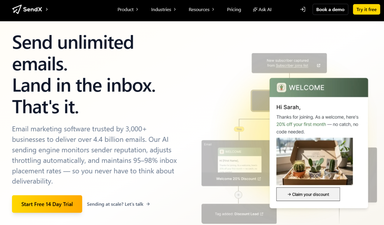 SenX email marketing platform