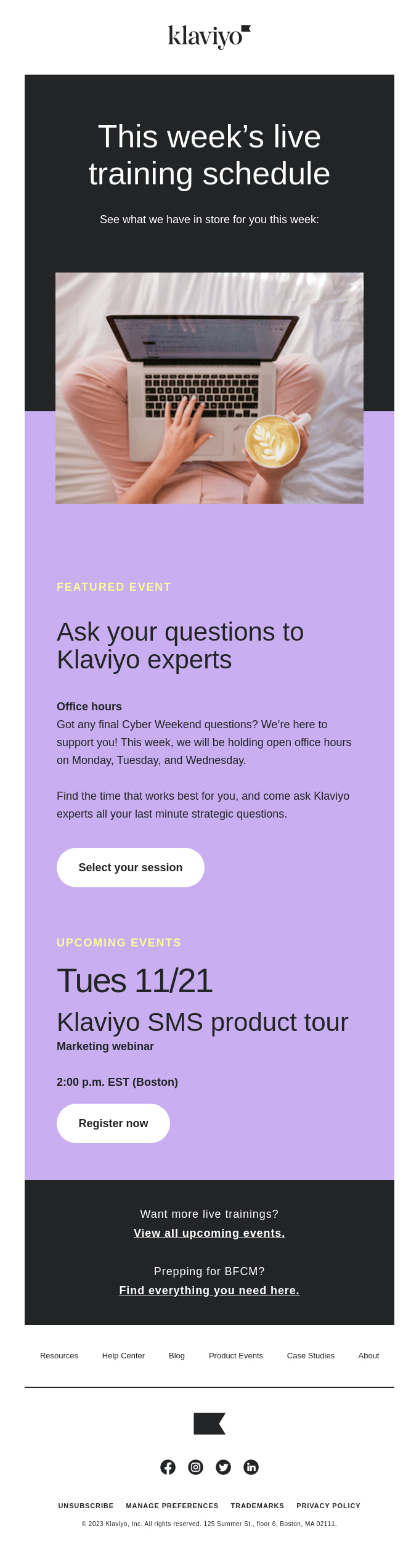 Event Invitation from Klaviyo