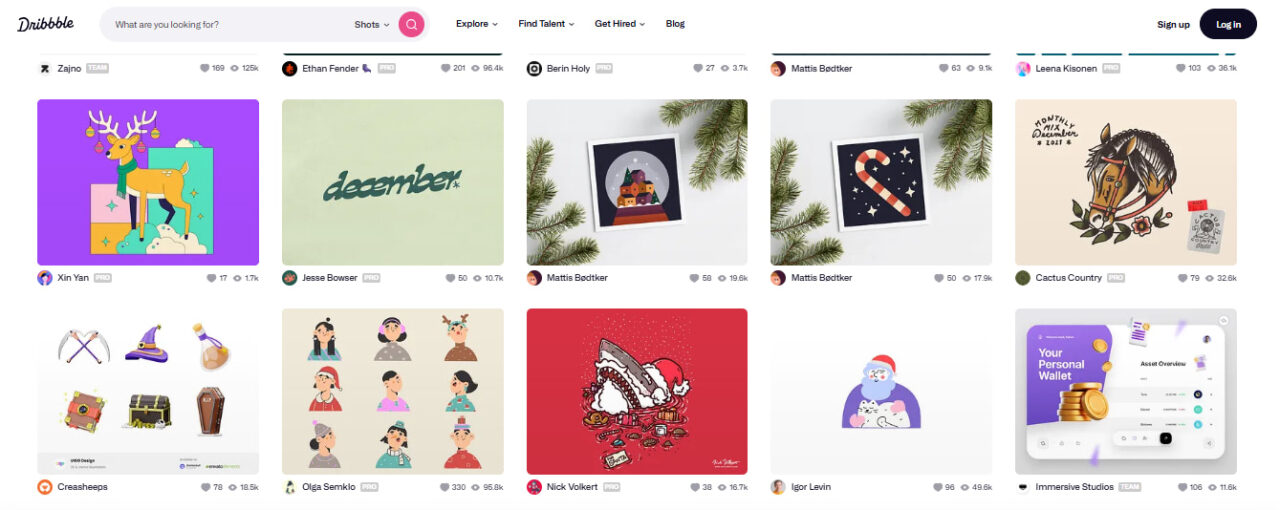 Motif examples from Dribble for december