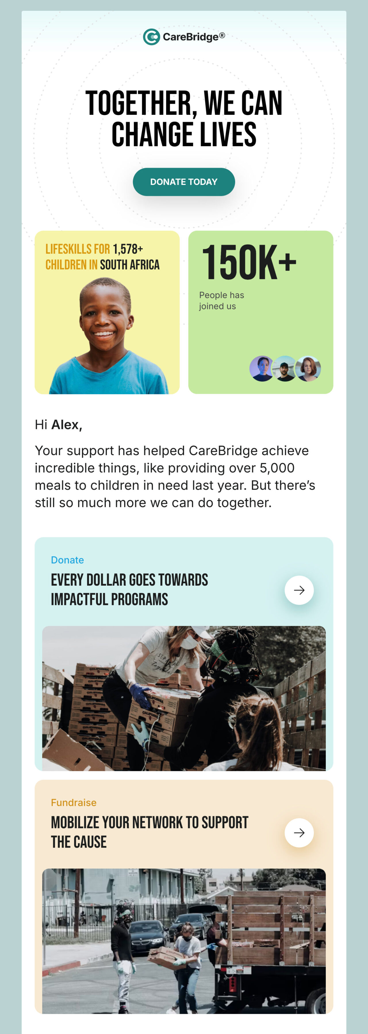 CareBridge email template