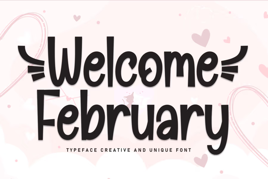 Font for February email newsletters