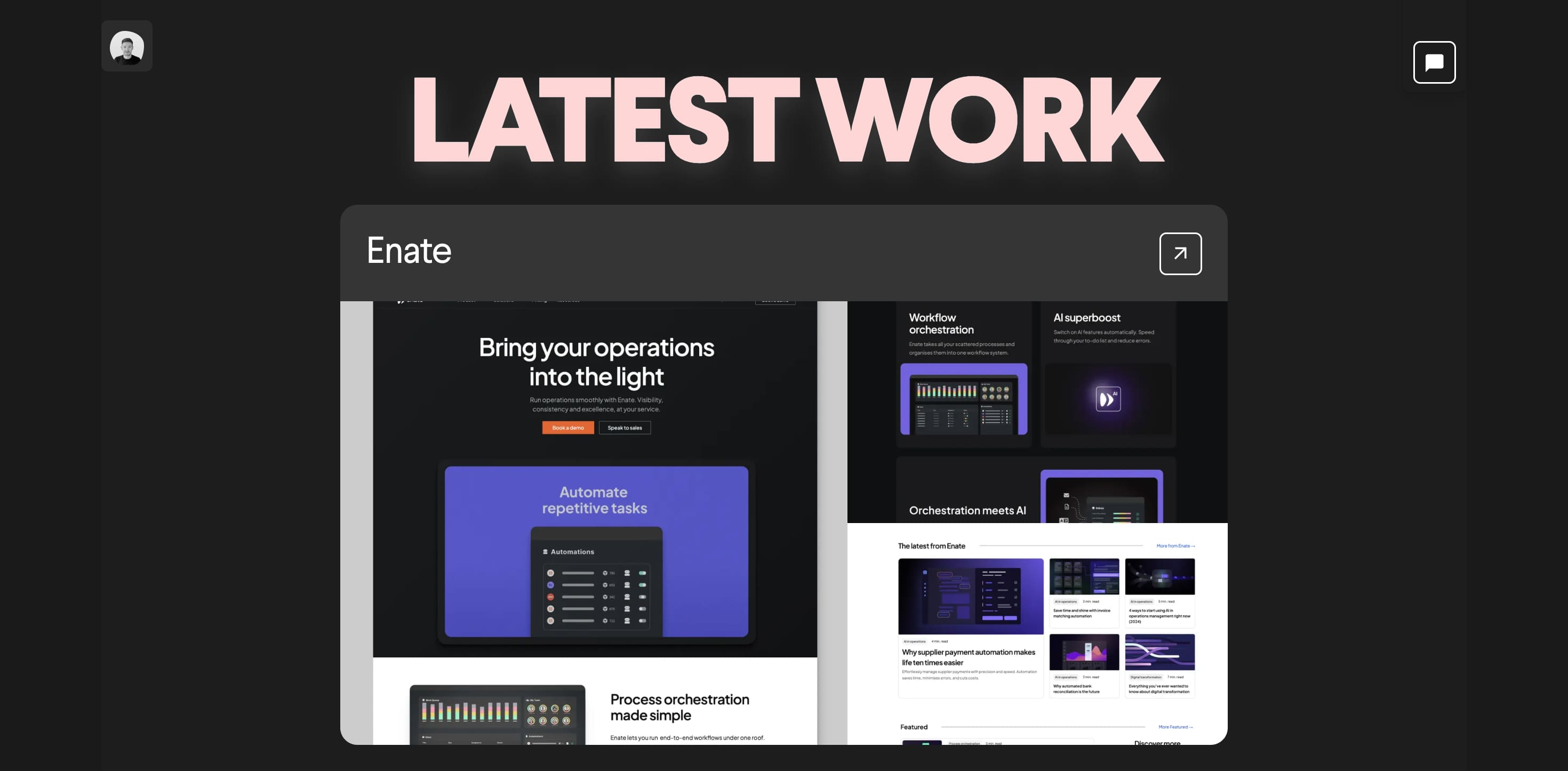 portfolio page example
