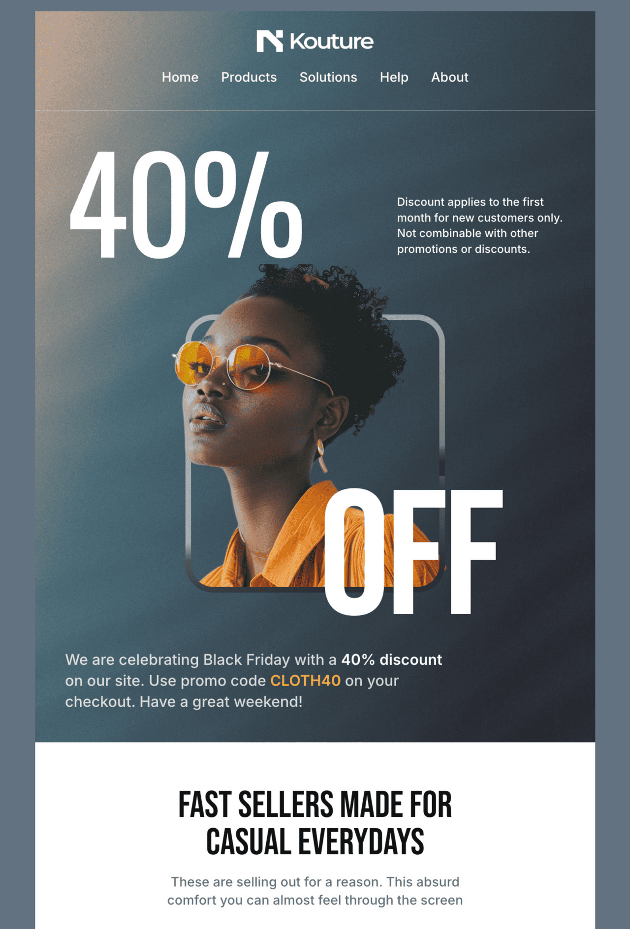 sales email template from postcards