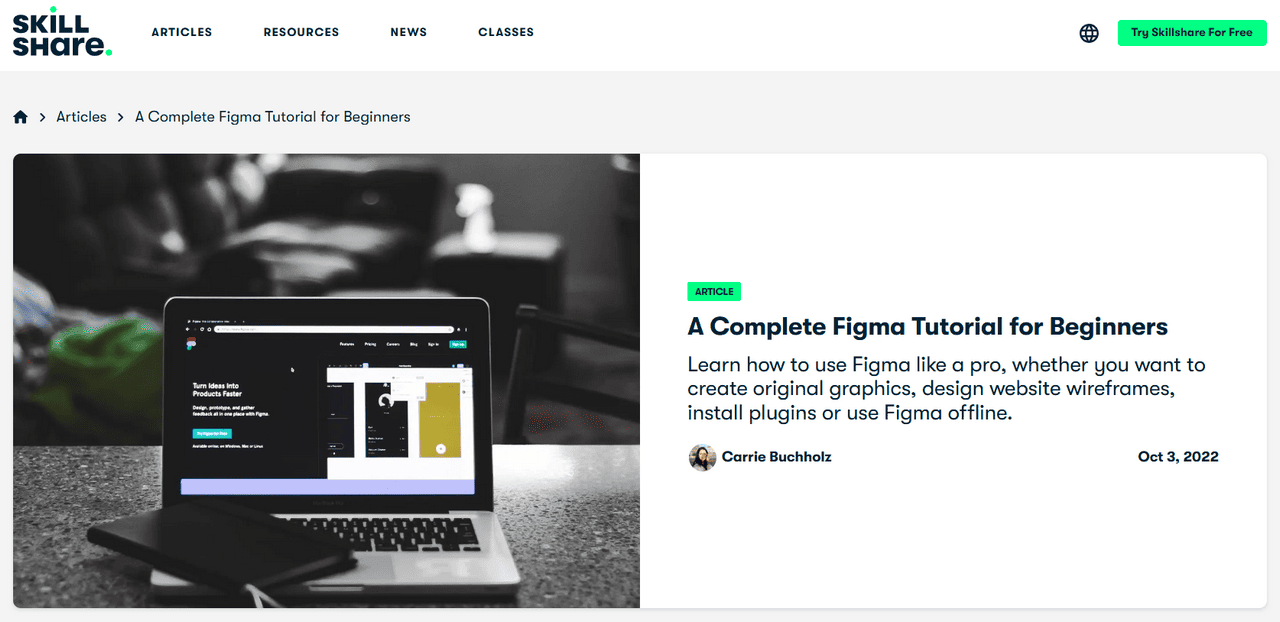 figma tutorial by skillshare