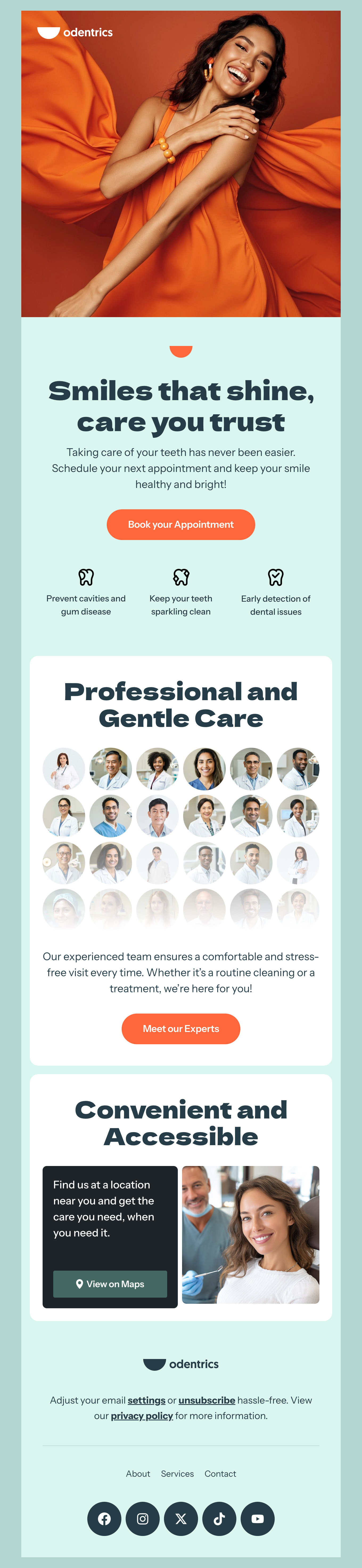 Odentrics - Dental Email Template