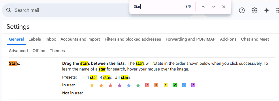 choosing flag style in Gmail