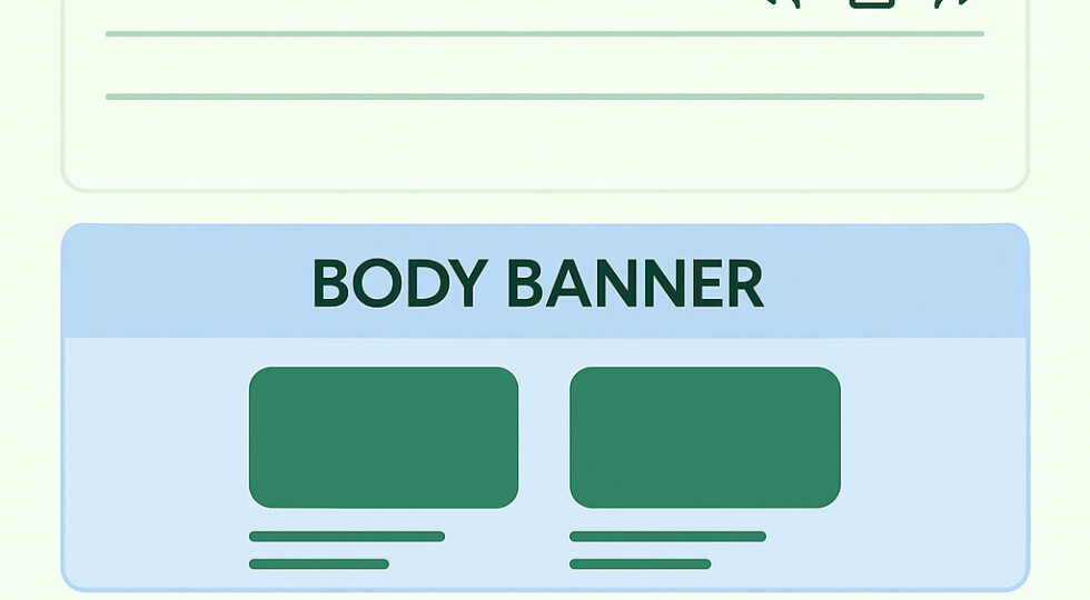 email banner types