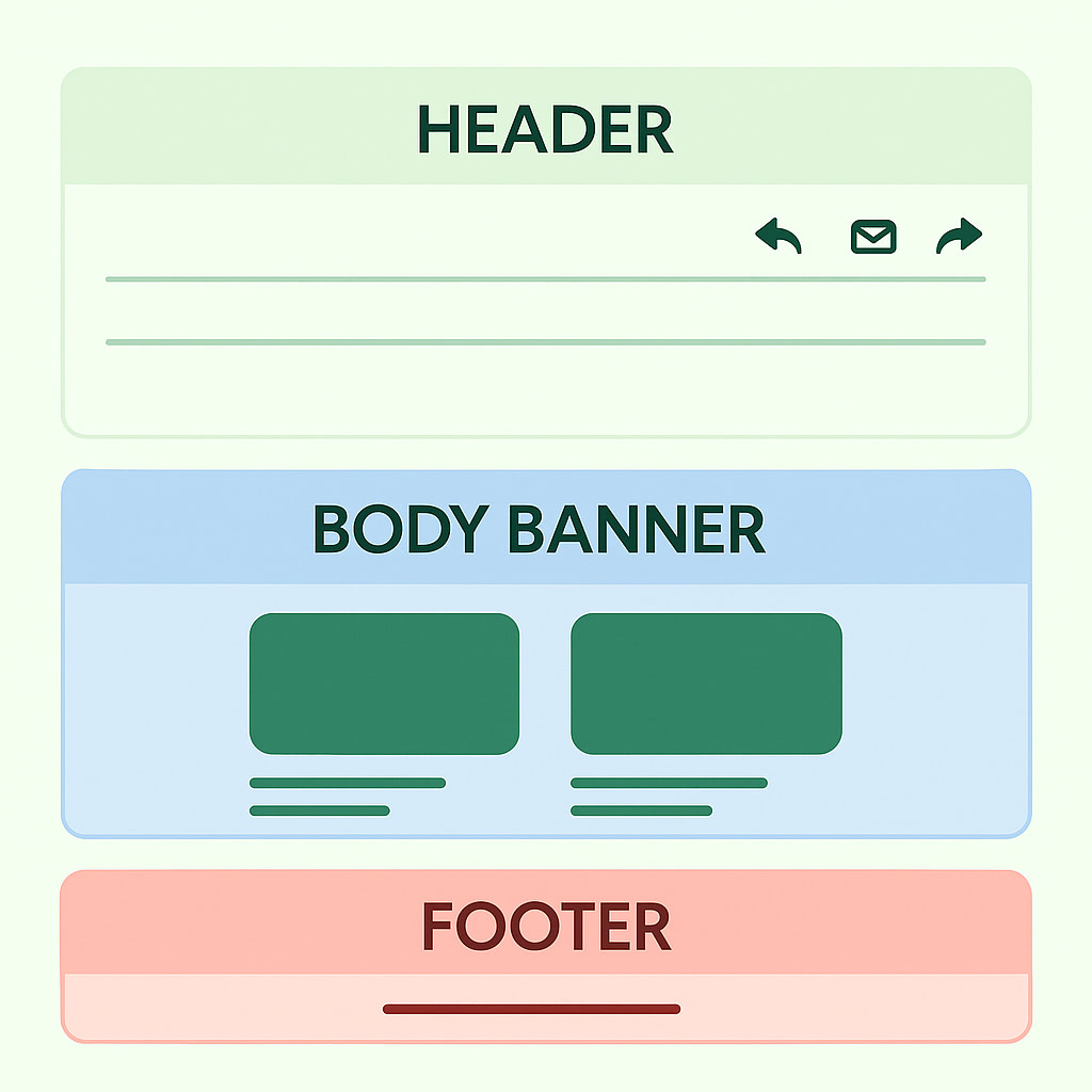 email banner types