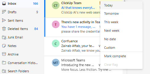 Choosing the reminder time in Outlook