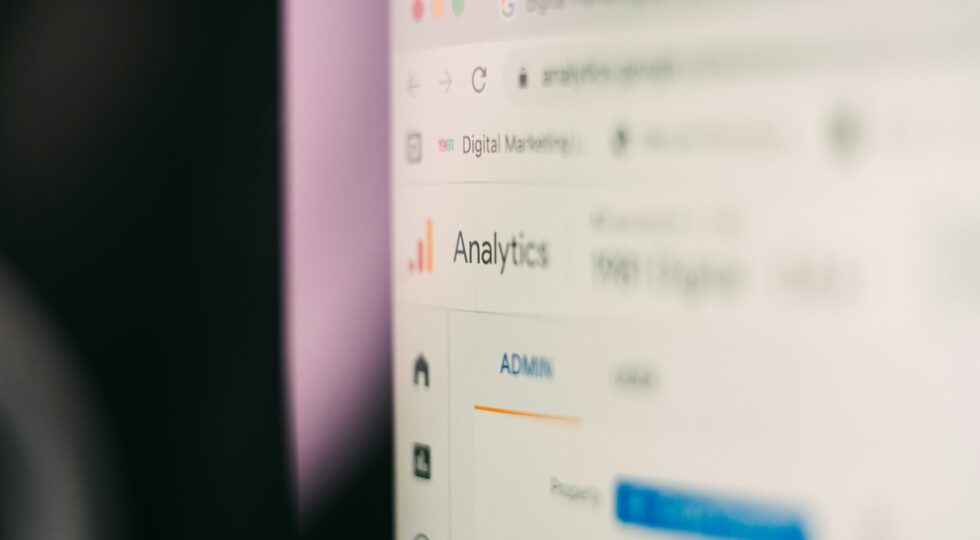 close up to the GA4 dashboard