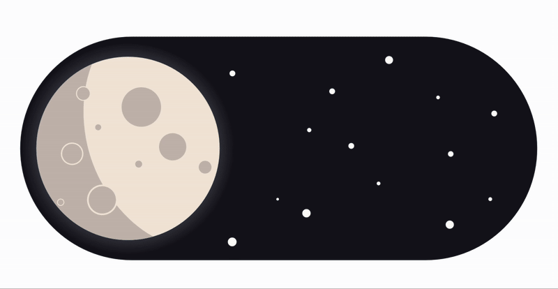 Dark mode and light mode toggle design