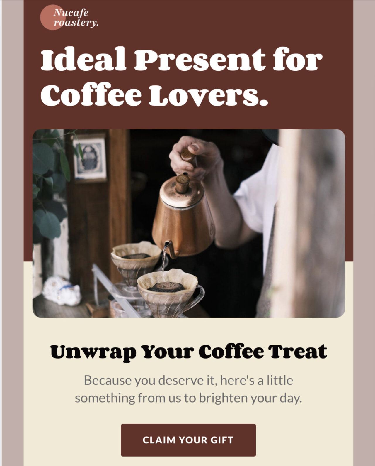 good CTA example for an email that sells