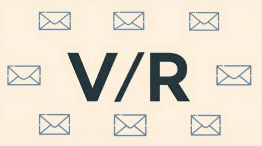 Article 'What V/R Email Sign Off Means and When to Use It' preview image
