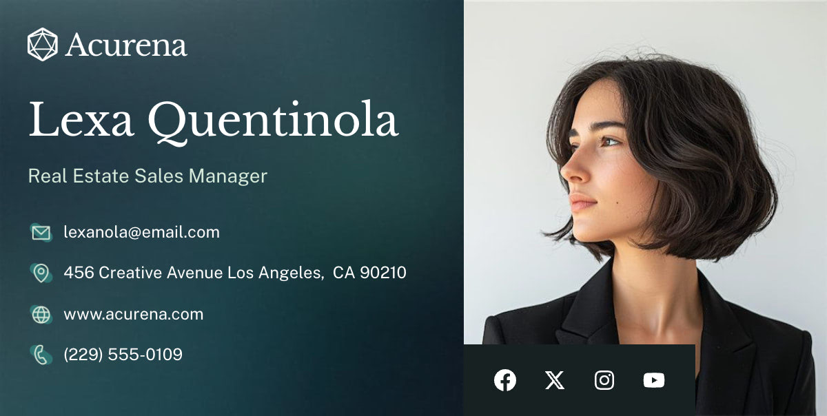 Email signature example for real estate agents